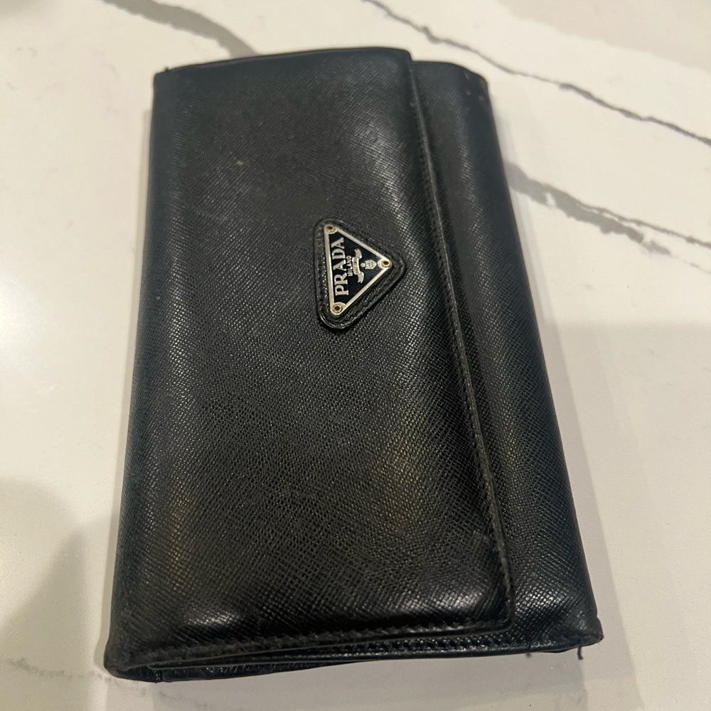 Prada bi-fold long wallet